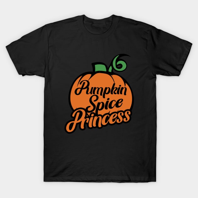 Pumpkin Spice Princess T-Shirt by bubbsnugg